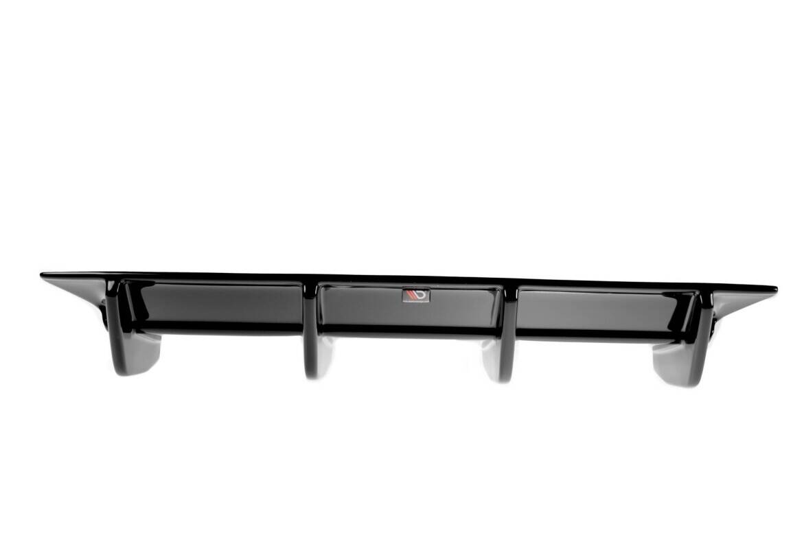 Maxton Design Diffusor Heck Ansatz passend für VW Golf R Variant Mk7 Facelift schwarz Hochglanz