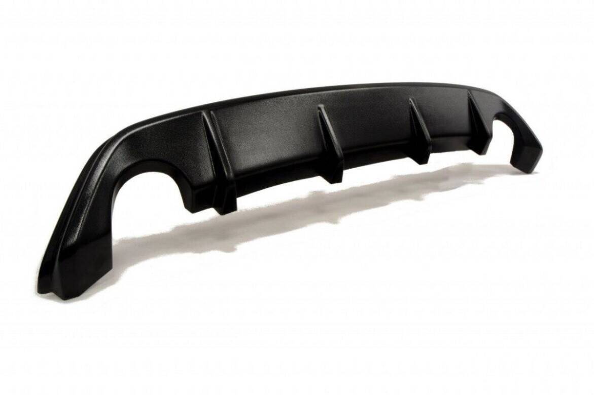 Maxton Design Diffusor Heck Ansatz passend für Ford Focus ST Mk2 schwarz Hochglanz