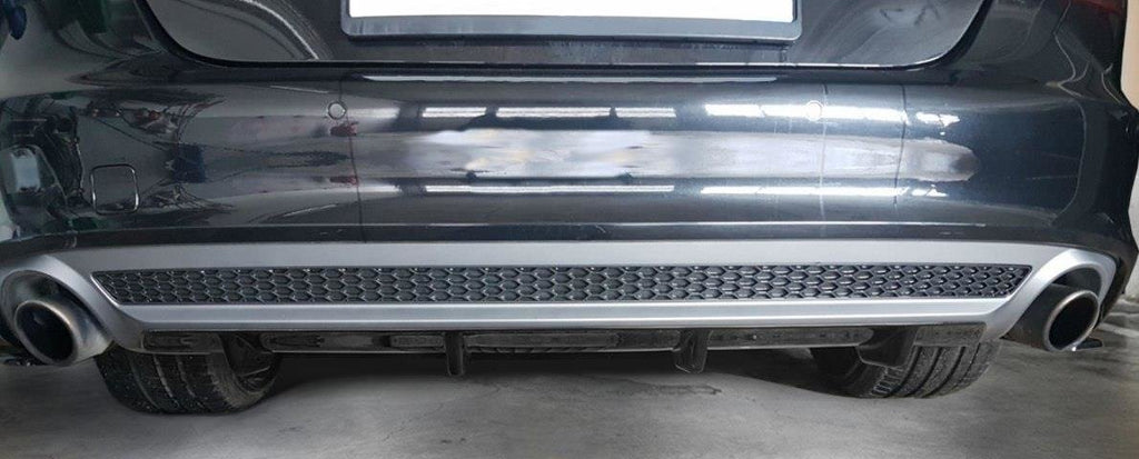 Maxton Design Diffusor Heck Ansatz passend für Audi A7 S-Line C7 schwarz Hochglanz