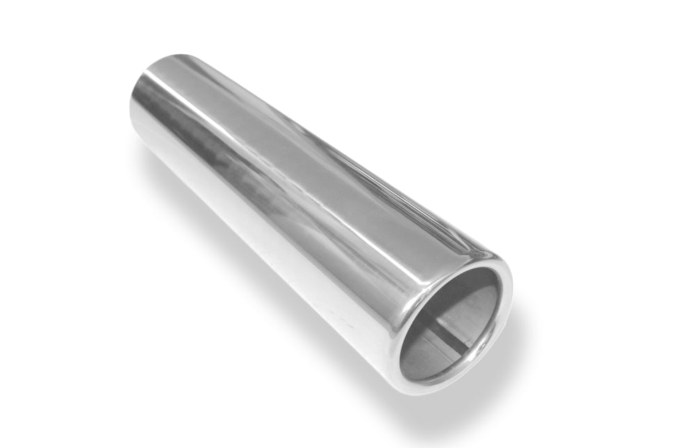 Fox Anschweißendrohr Typ 12 Ø 76 mm / Länge: 300 mm  - rund / eingerollt / gerade / ohne Absorber