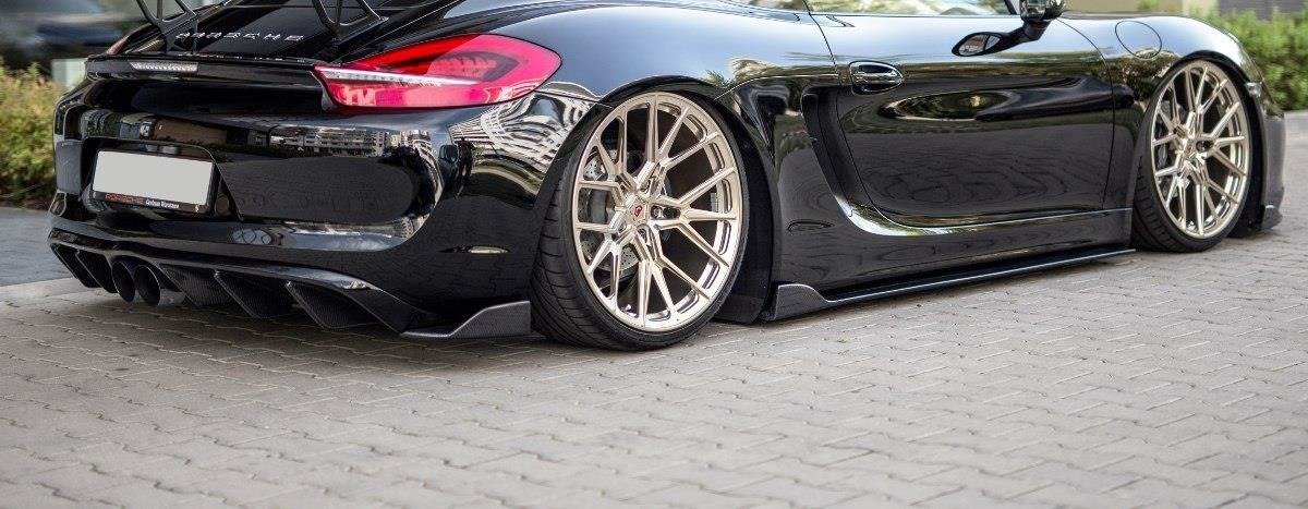 Maxton Design Heck Ansatz Flaps Diffusor passend für Porsche Cayman Mk2 981C