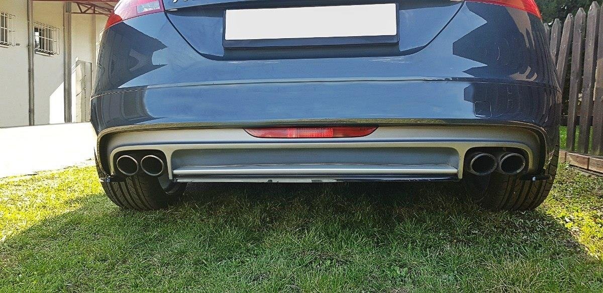Maxton Design Heckansatz Audi TT S Mk2 (8J) schwarz Hochglanz für Audi TT