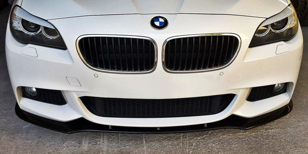 Maxton Design Street+ Spoilerlippe Front Ansatz V.1 passend für BMW 5er M-Paket F10/F11 schwarz Hochglanz