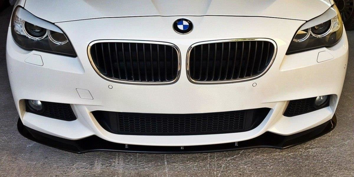 Maxton Design Street+ Spoilerlippe Front Ansatz V.1 passend für BMW 5er M-Paket F10/F11 schwarz Hochglanz