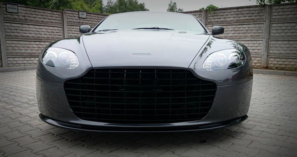 Maxton Design Street+ Spoilerlippe Front Ansatz passend für ASTON MARTIN V8 VANTAGE schwarz Hochglanz