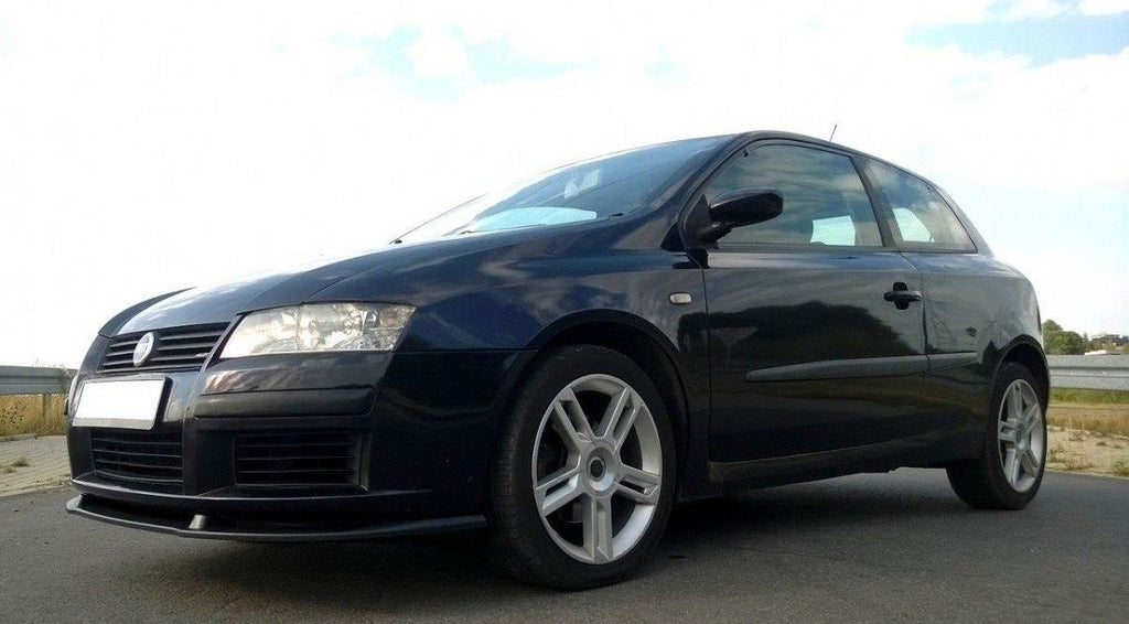 Maxton Design Front Ansatz für FIAT STILO 3 Türer schwarz Hochglanz
