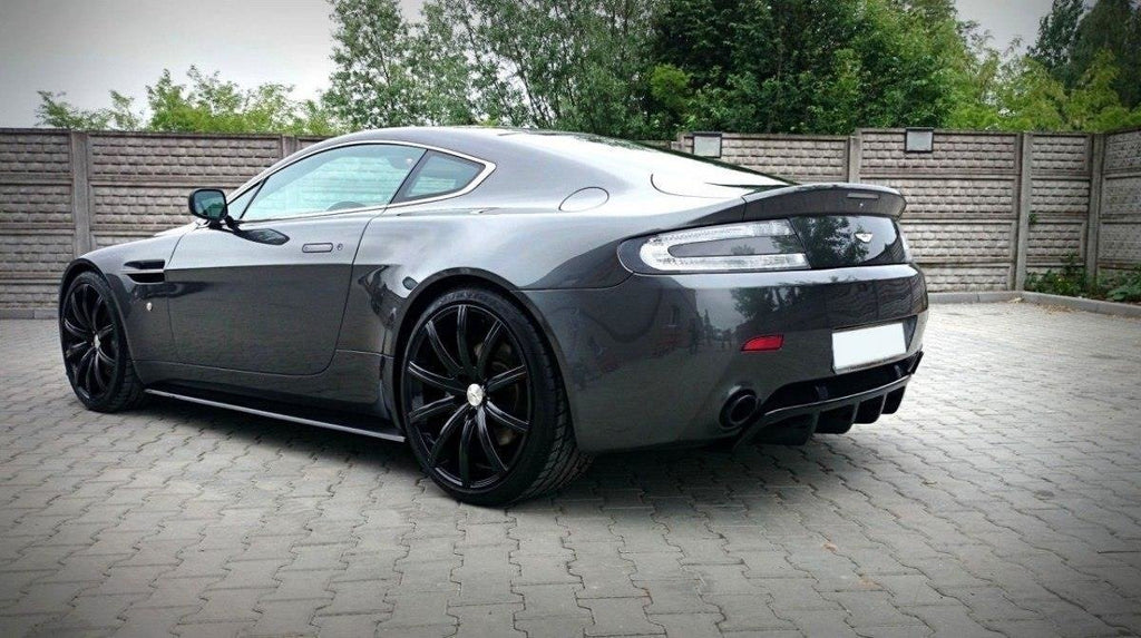 Maxton Design Seitenschweller ASTON MARTIN V8 VANTAGE schwarz Hochglanz für Aston Martin V8 Vantage