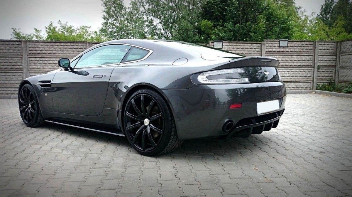 Maxton Design Seitenschweller ASTON MARTIN V8 VANTAGE schwarz Hochglanz für Aston Martin V8 Vantage