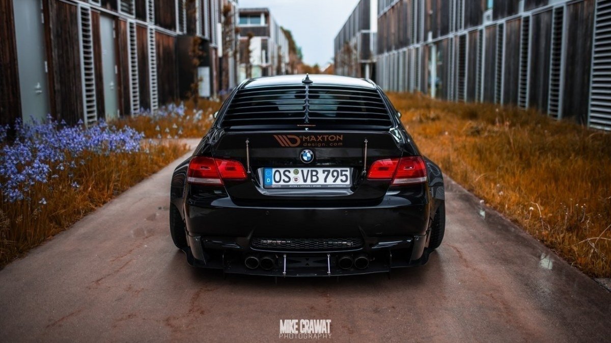 Maxton Design BMW M3 E92 Heckscheiben Jalousie Spoiler schwarz Hochglanz für BMW M3 E92