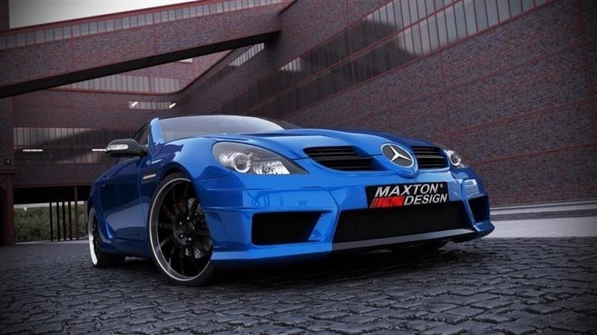 Maxton Design Front Stoßstange MERCEDES SLK R171 (SLK R172 AMG LOOK) für Mercedes-Benz SLK R171