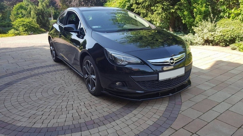 Maxton Design Street+ Spoilerlippe Front Ansatz passend für OPEL ASTRA GTC schwarz Hochglanz