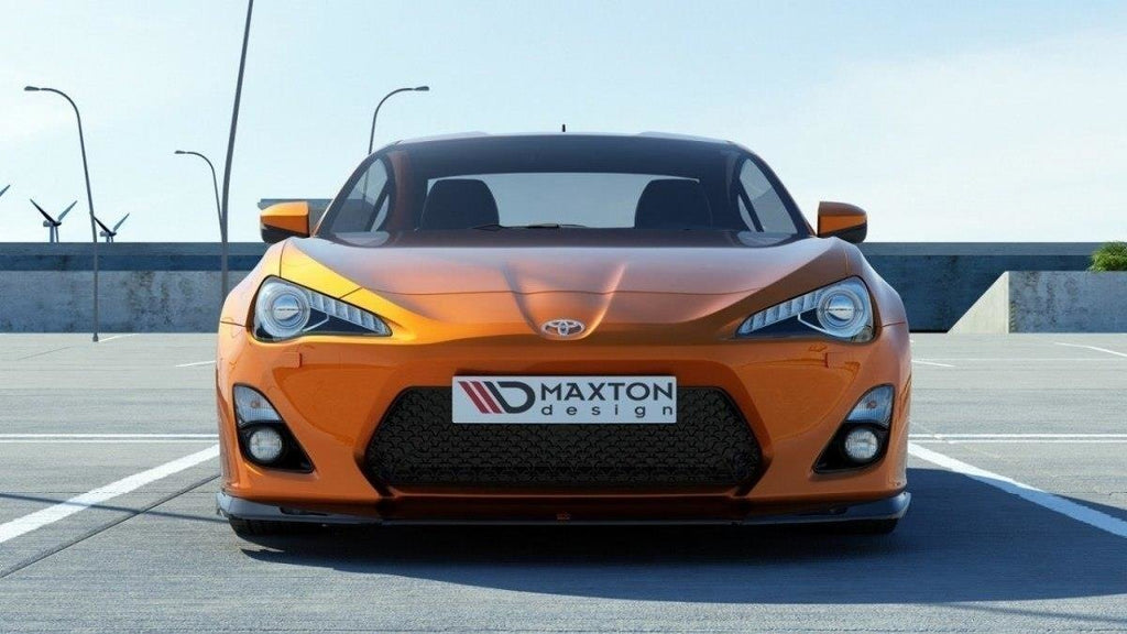 Maxton Design Street+ Spoilerlippe Front Ansatz passend für TOYOTA GT86 schwarz Hochglanz