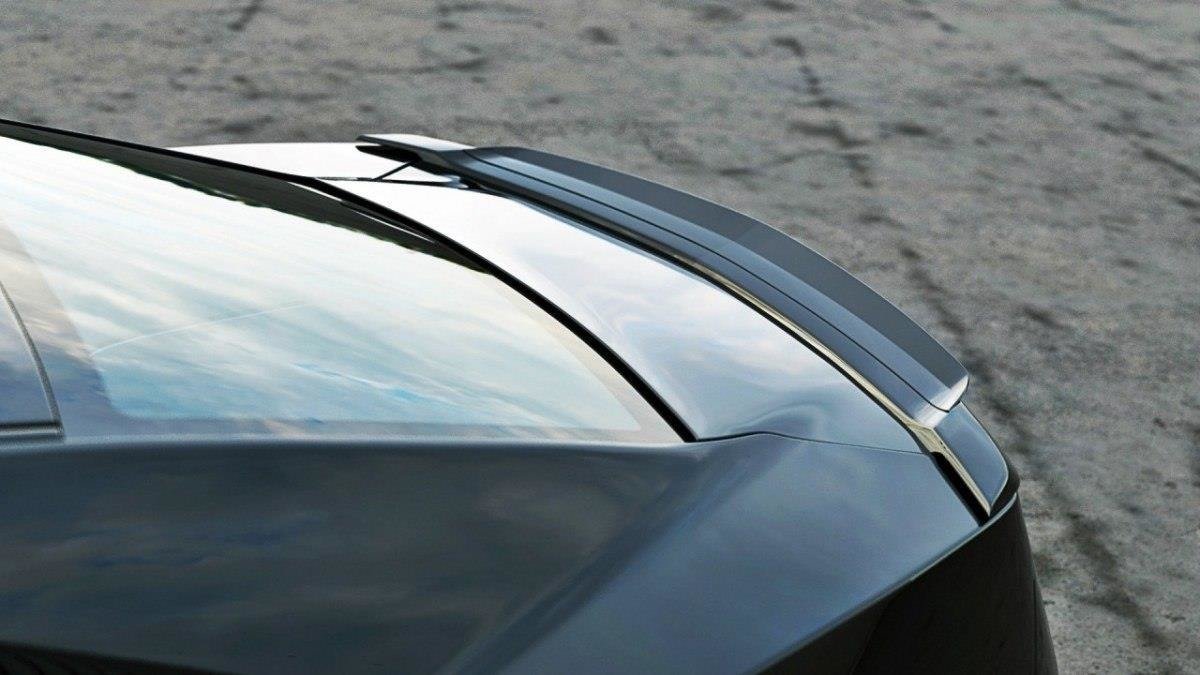 Maxton Design Spoiler CAP passend für Chevrolet Camaro SS Mk5 schwarz Hochglanz