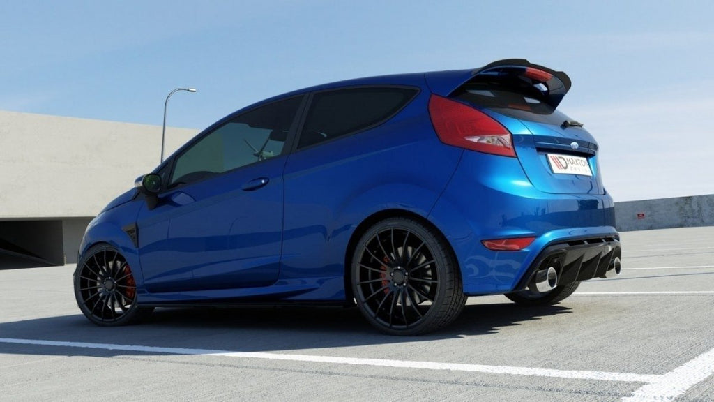 Maxton Design Spoiler CAP passend für Ford Fiesta ST-Line Mk7 schwarz Hochglanz