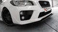 Maxton Design Street+ Spoilerlippe Front Ansatz passend für v.2 SUBARU WRX STI schwarz Hochglanz