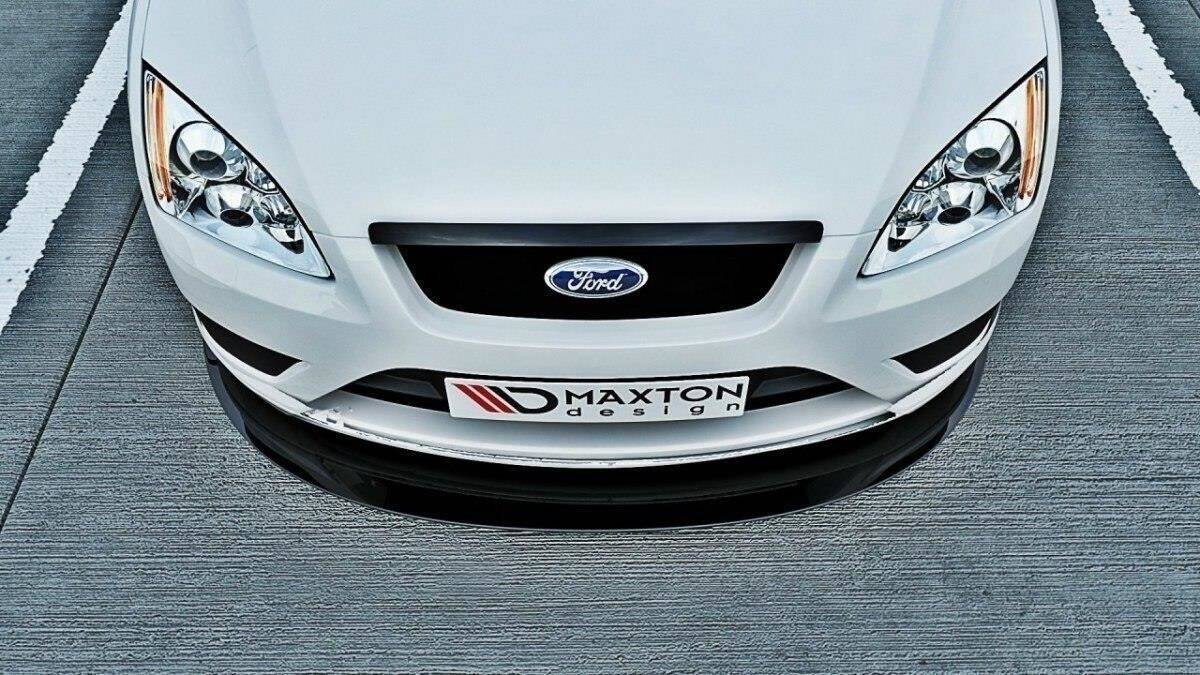 Maxton Design Kühlergrill Blende passend für Ford Focus Mk2 schwarz Hochglanz