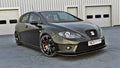 Maxton Design Street+ Spoilerlippe Front Ansatz V.1 passend für SEAT LEON MK2 CUPRA FR Facelift schwarz Hochglanz