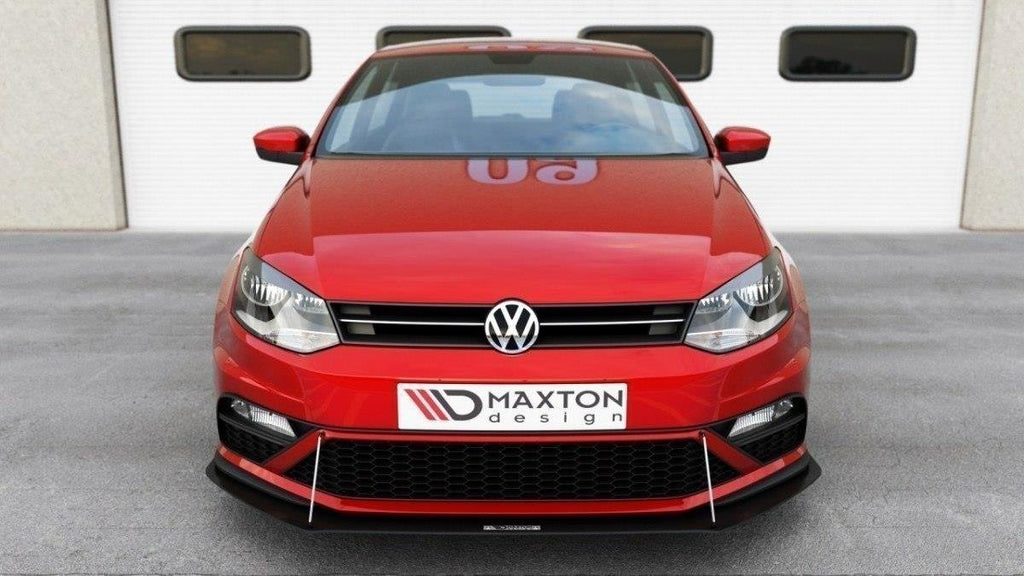 Maxton Design Racing Street+ Spoilerlippe Front Ansatz passend für VW Polo GTI Mk5 Facelift