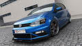 Maxton Design Racing Street+ Spoilerlippe Front Ansatz passend für (Mit Flügeln) VW Polo GTI Mk5 Facelift
