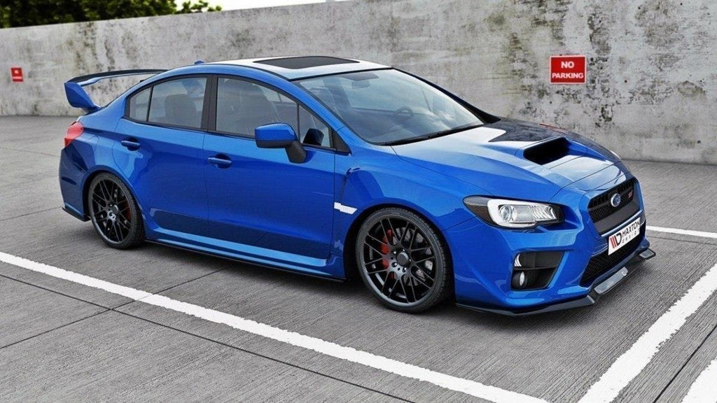 Maxton Design Street+ Seitenschweller Leisten passend für V.1 passend für Subaru Impreza WRX STI MK4 schwarz Hochglanz