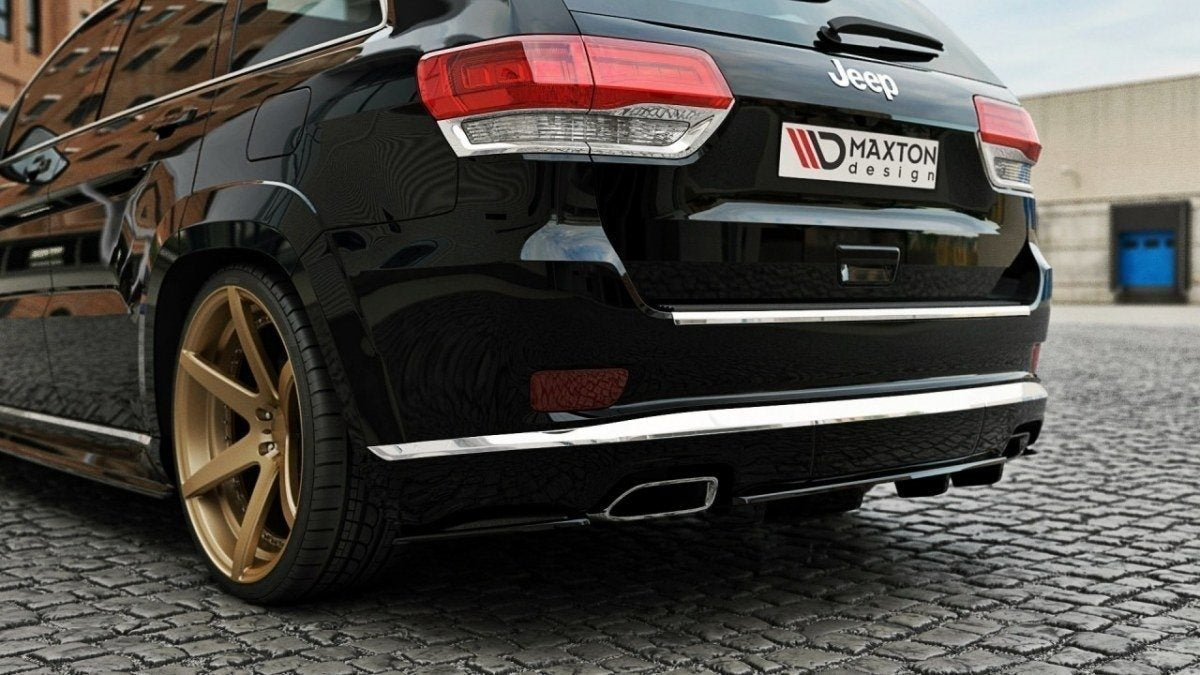 Maxton Design Heckansatz Jeep Grand Cherokee WK2 Summit Facelift DTM LOOK schwarz Hochglanz für Jeep Grand Cherokee WK2 Facelift