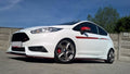 Maxton Design Street+ Spoilerlippe Front Ansatz passend für Ford Fiesta ST Mk7 FL (Mit Maxton Design Stoßstange) schwarz Hochglanz