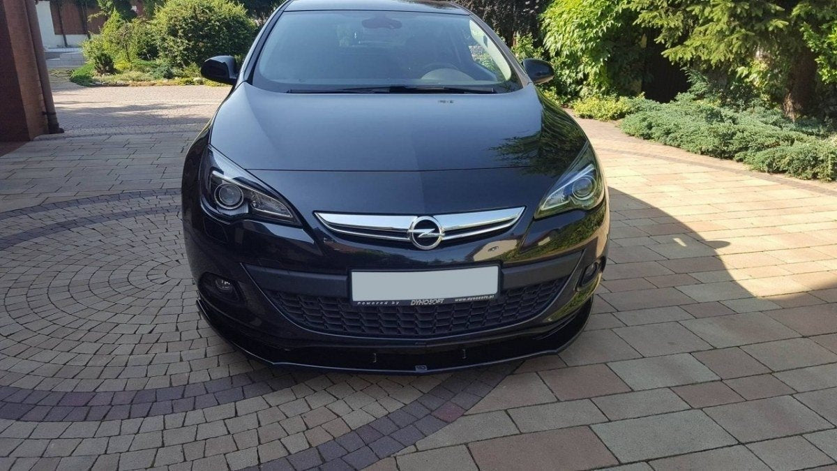 Maxton Design Street+ Spoilerlippe Front Ansatz passend für OPEL ASTRA GTC schwarz Hochglanz