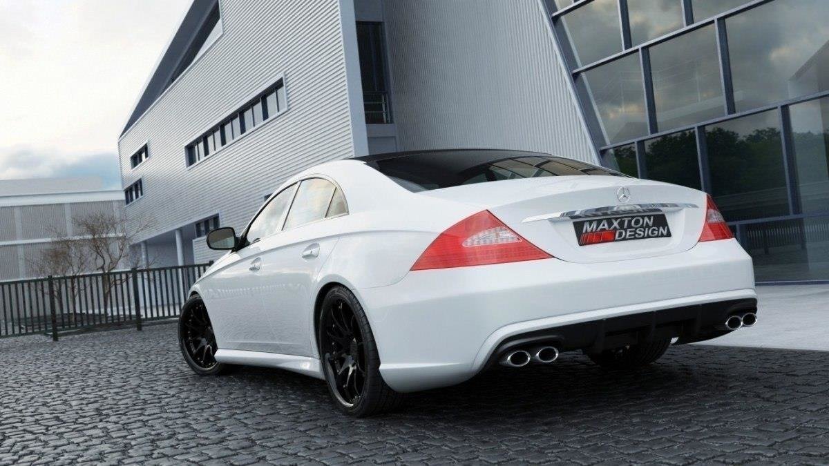 Maxton Design Heckstoßstange MERCEDES C-KLASSE CLS C219 für Mercedes-Benz CLS C219