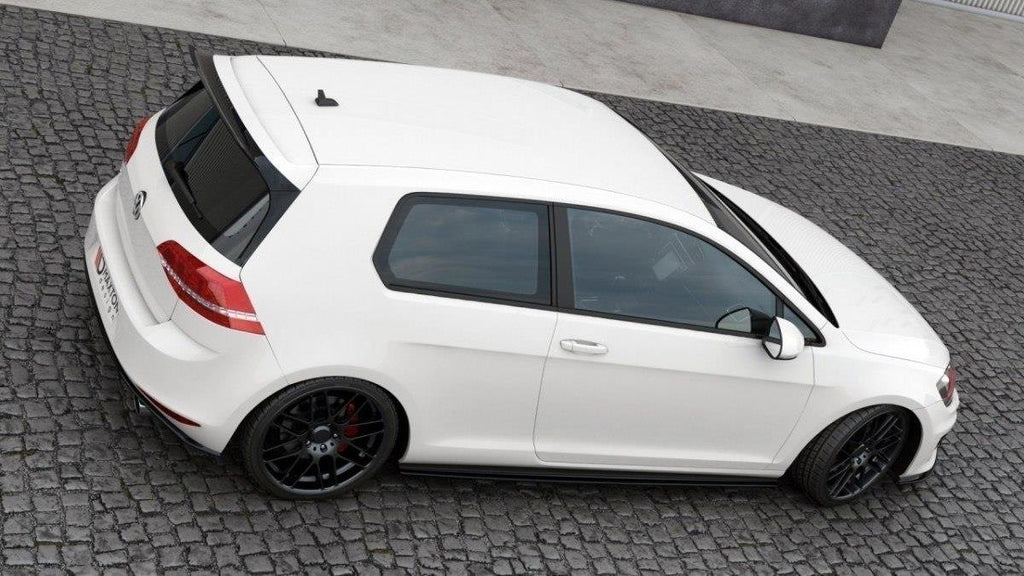 Maxton Design Spoiler CAP passend für VW GOLF 7 GTI CLUBSPORT schwarz Hochglanz