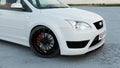 Maxton Design Street+ Spoilerlippe Front Ansatz V.1 passend für Ford Focus ST Mk2 schwarz Hochglanz