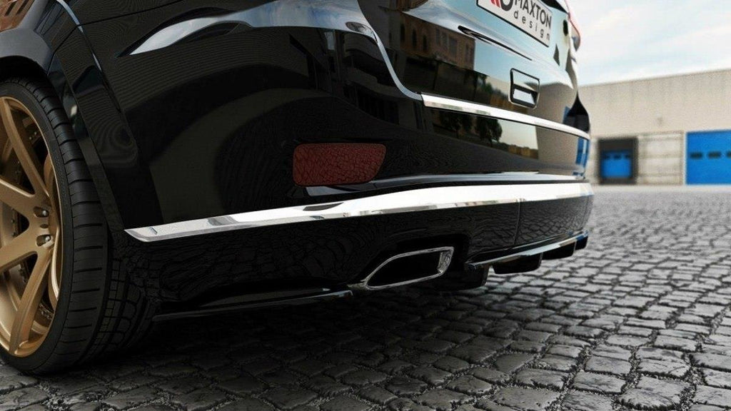 Maxton Design Heck Ansatz Flaps Diffusor passend für Jeep Grand Cherokee WK2 Summit Facelift schwarz Hochglanz