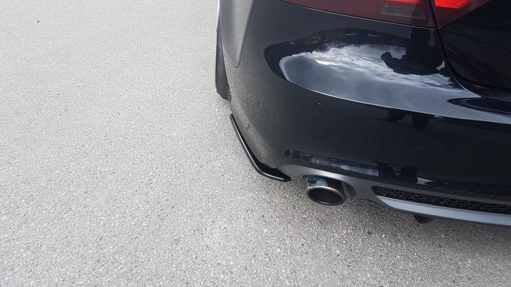 Maxton Design Heck Ansatz Flaps Diffusor V.1 passend für Audi A7 S-Line C7 schwarz Hochglanz