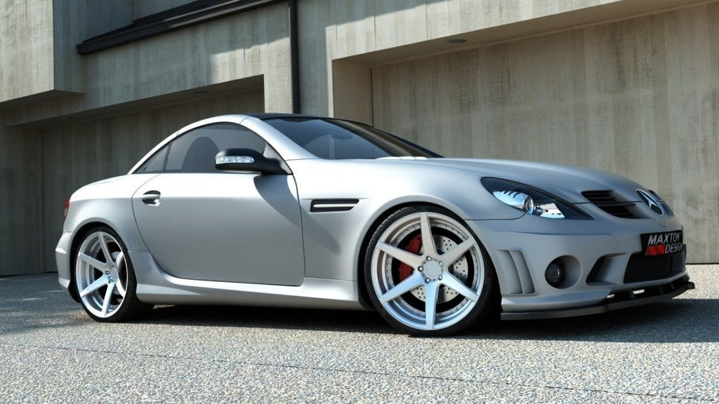 Maxton Design Front Ansatz für MERCEDES SLK R171 (FÜR ME-SLK-R171-AMG204-F1) Carbon Look