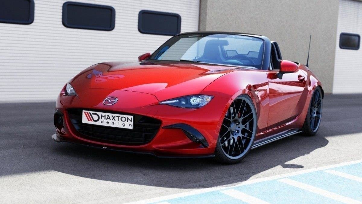 Maxton Design Nebelleuchten Abdeckung passend für Mazda MX-5 ND (Mk4) schwarz Hochglanz