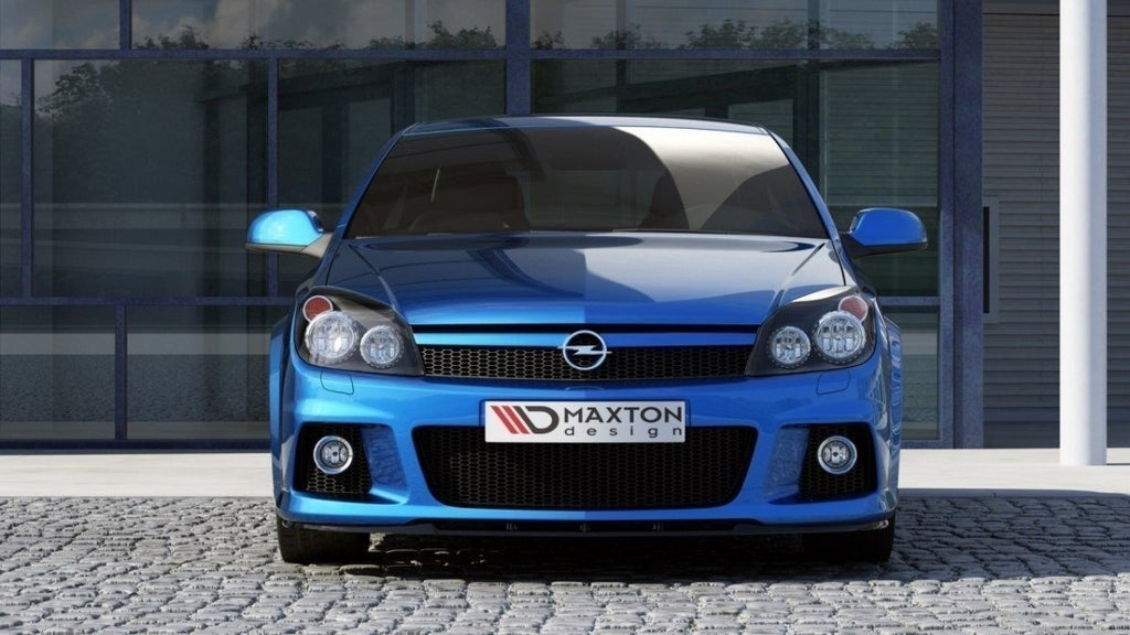 Maxton Design Street+ Spoilerlippe Front Ansatz passend für OPEL ASTRA H OPC / VXR Nurburg schwarz Hochglanz