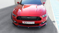 Maxton Design Street+ Spoilerlippe Front Ansatz passend für Ford Mustang Mk6 schwarz Hochglanz