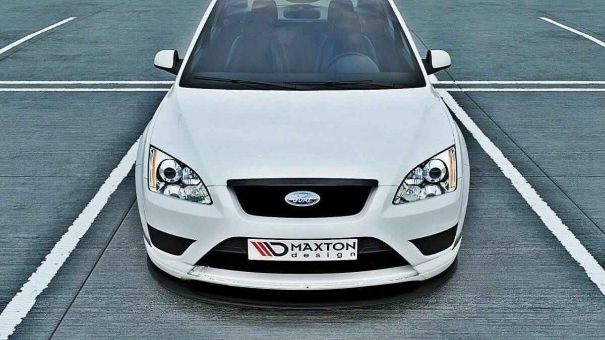 Maxton Design Kühlergrill Blende passend für Ford Focus Mk2 schwarz Hochglanz