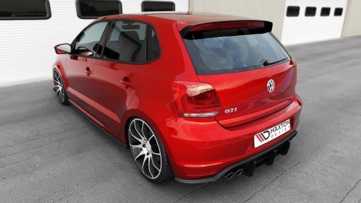 Maxton Design Diffusor Heck Ansatz passend für Heckschürze passend für VW Polo GTI Mk5 Facelift