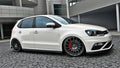 Maxton Design Street+ Seitenschweller Leisten passend für VW Polo GTI Mk5 Facelift schwarz Hochglanz