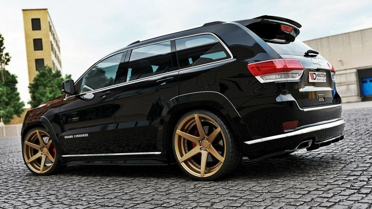 Maxton Design Heckansatz Jeep Grand Cherokee WK2 Summit Facelift DTM LOOK schwarz Hochglanz für Jeep Grand Cherokee WK2 Facelift