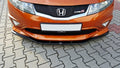 Maxton Design Street+ Spoilerlippe Front Ansatz passend für HONDA CIVIC VIII TYPE S/R schwarz Hochglanz