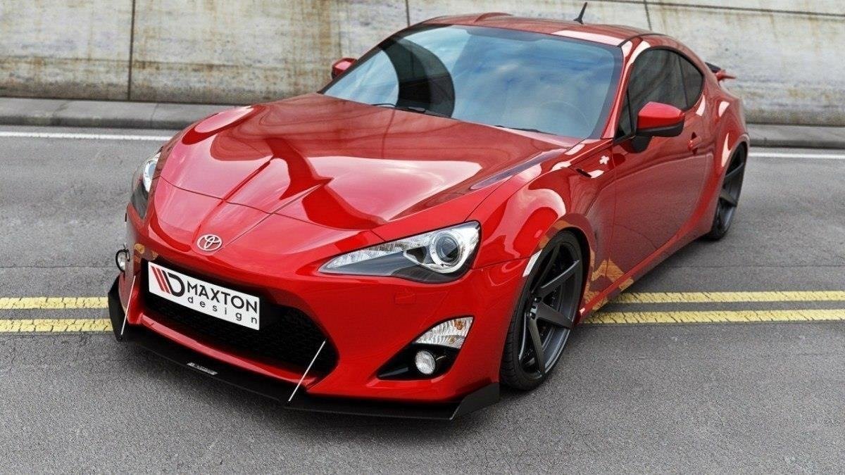 Maxton Design Racing Street+ Spoilerlippe Front Ansatz passend für TOYOTA GT86 mit Wings