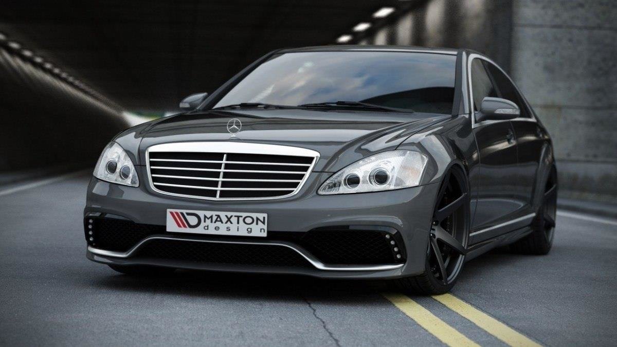 Maxton Design Front Stoßstange MERCEDES S W221 (look W205) für Mercedes-Benz S Klasse W221