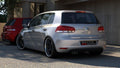 Maxton Design Diffusor Heck Ansatz passend für VW GOLF 6 MIT 1 AUSPUFF schwarz Hochglanz