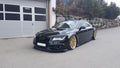 Maxton Design Street+ Spoilerlippe Front Ansatz V.1 passend für Audi S7 / A7 S-Line C7 schwarz Hochglanz