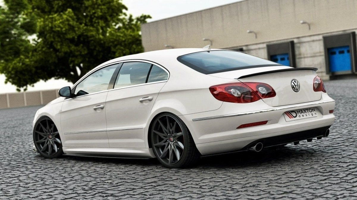 Maxton Design Heckansatz VW Passat CC R36 RLINE (vor Facelift) DTM LOOK schwarz Hochglanz für Volkswagen CC