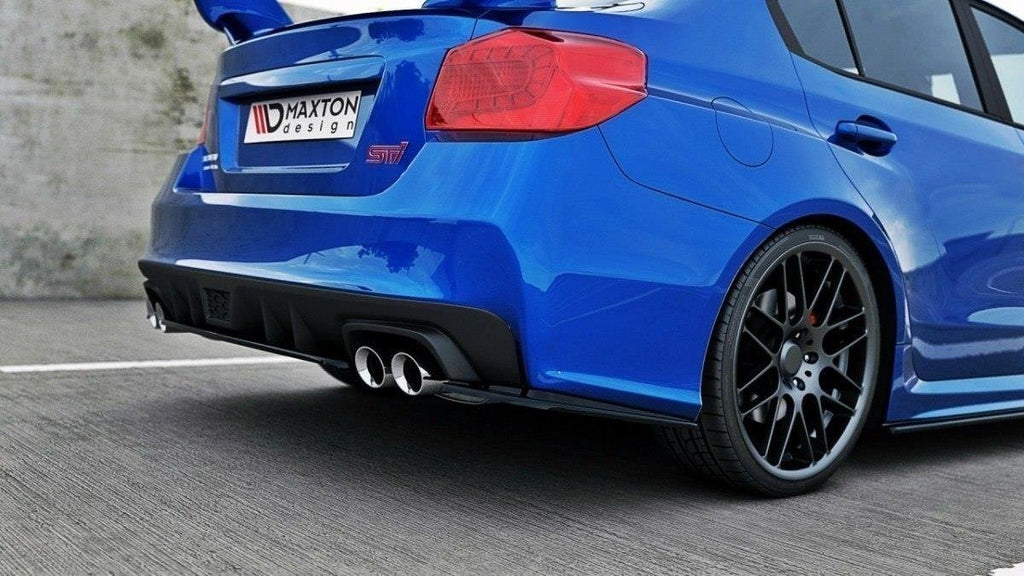 Maxton Design Mittlerer Diffusor Heck Ansatz für SUBARU WRX STI schwarz matt
