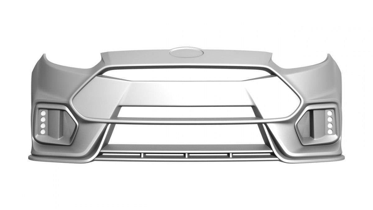 Maxton Design Frontstosstane (RS Look) Ford Focus Mk3 für Ford Focus Standard