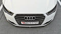 Maxton Design Street+ Spoilerlippe Front Ansatz passend für Audi A6 Ultra C7 FL schwarz Hochglanz