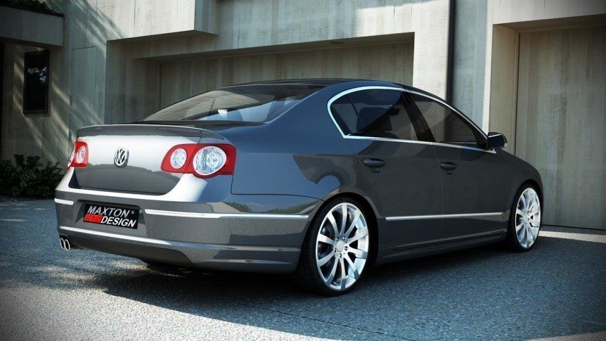 Maxton Design Diffusor Heck Ansatz passend für VW PASSAT B6 (R-LINE LOOK) KOMPAKT